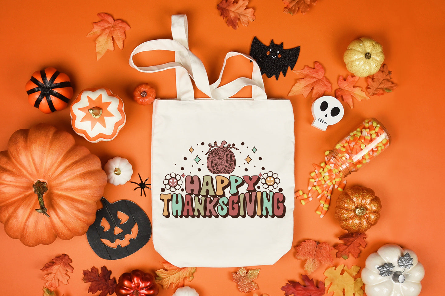 Happy Thanksgiving Retro Sublimation Design