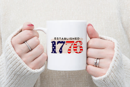 Patriotic Sublimation Design | Established 1776 PNG