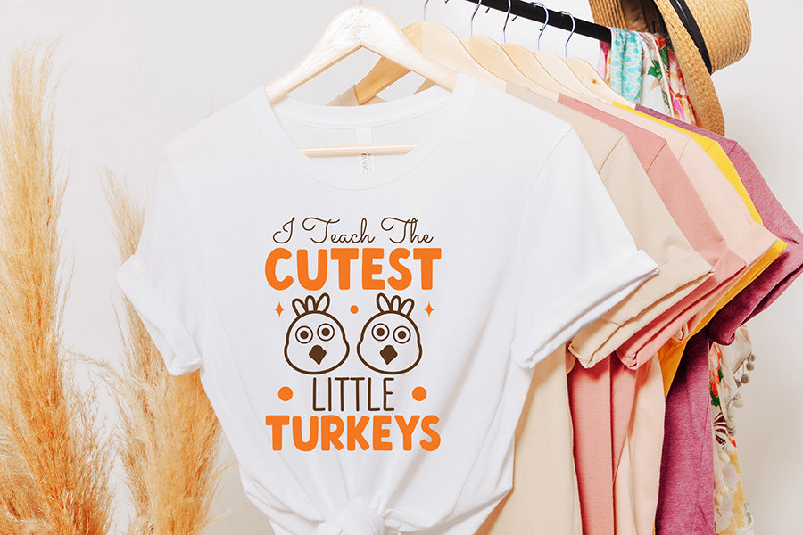 I Teach the Cutest Little Turkeys SVG