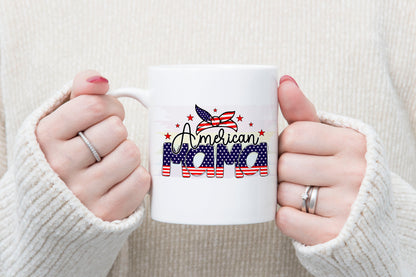 American Mama - Patriotic Sublimation Design