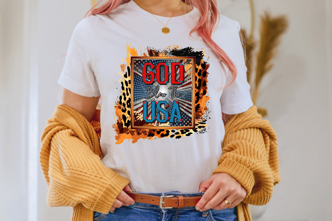 4th of July Sublimation Design - God Bless the USA