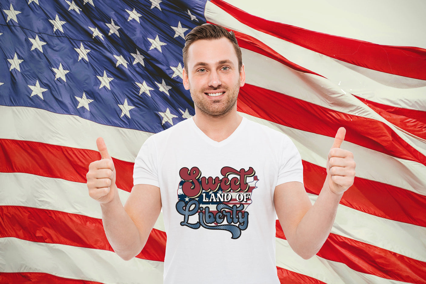 Retro 4th of July PNG | Sweet Land of Liberty