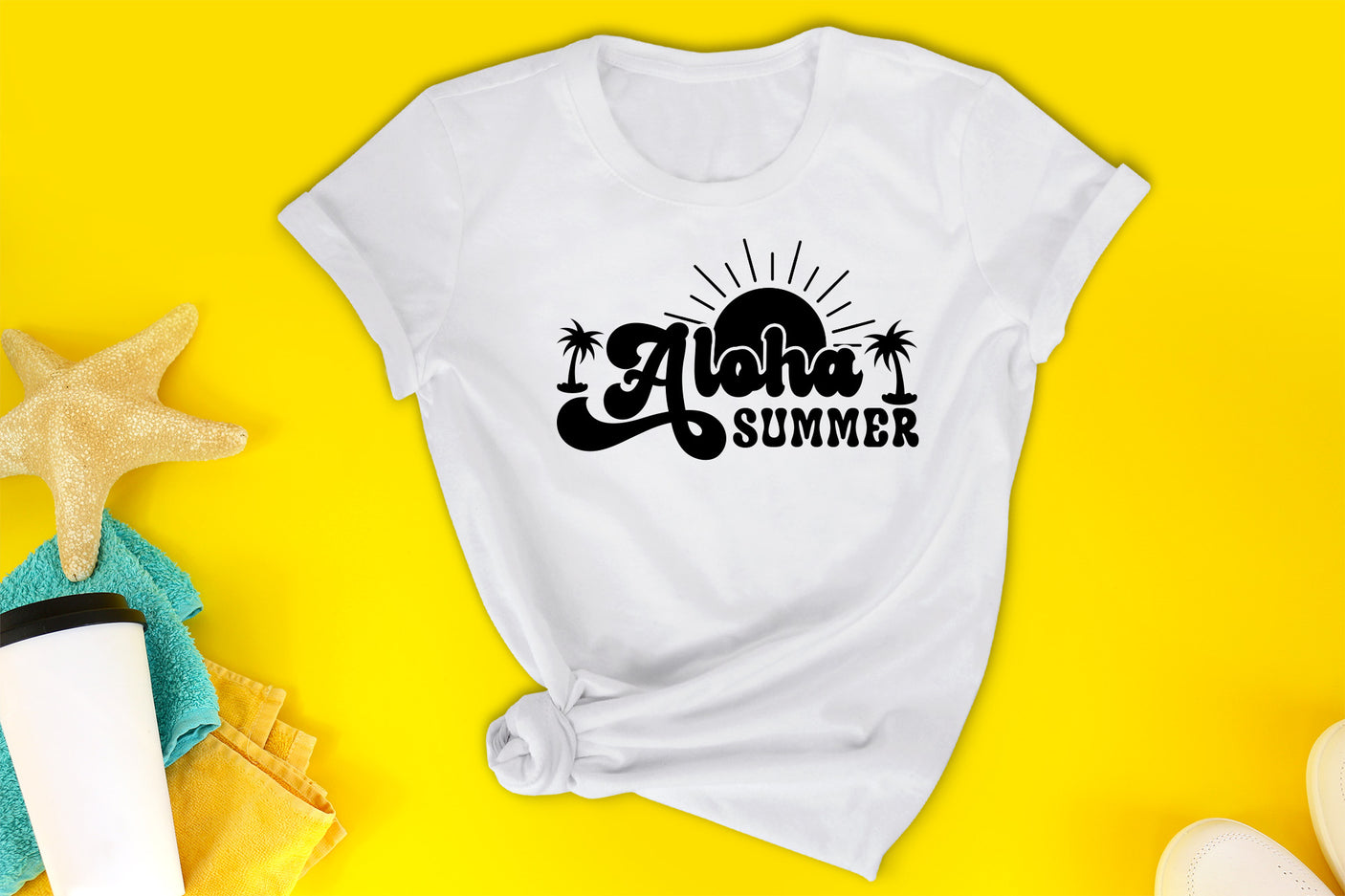 Retro Summer SVG, Aloha Summer SVG