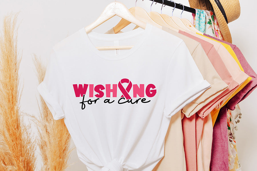 Wishing for a Cure, Breast Cancer SVG