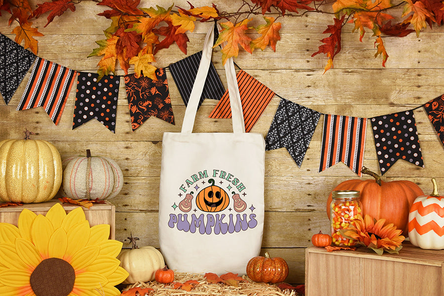 Farm Fresh Pumpkins, Retro Fall Sublimation