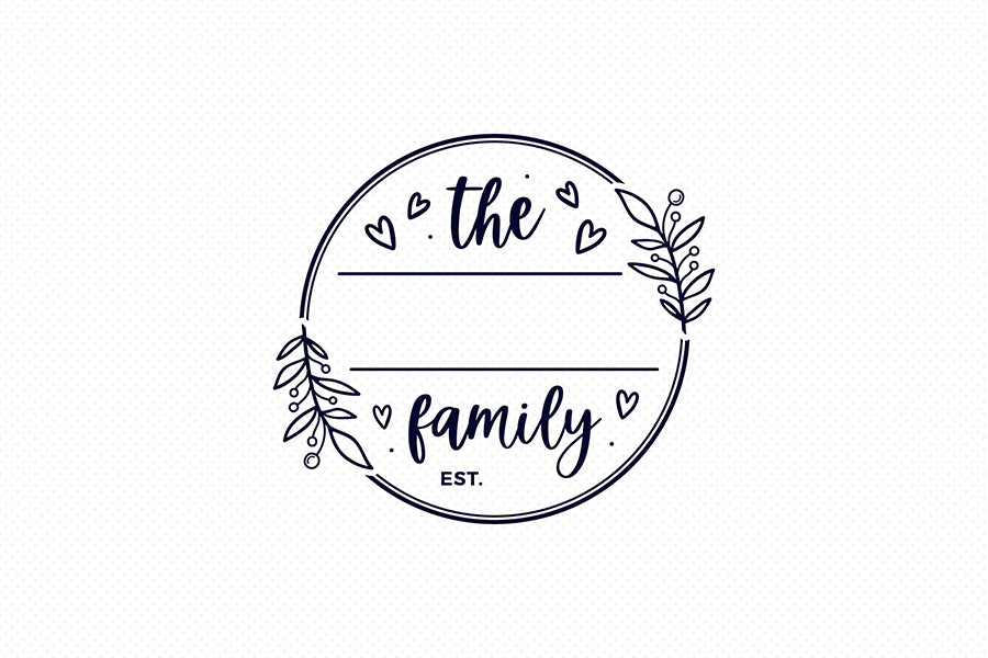 Family Monogram SVG |  Family Name SVG