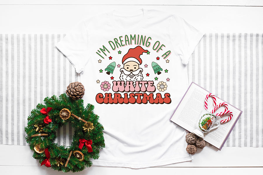 I'm Dreaming of a White Christmas PNG Sublimation