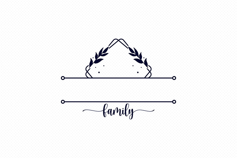 Family Monogram SVG, Family Name SVG