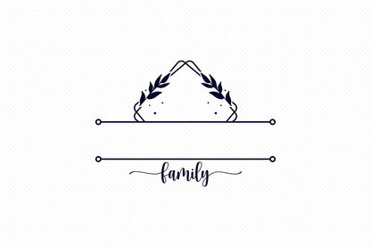 Family Monogram SVG, Family Name SVG