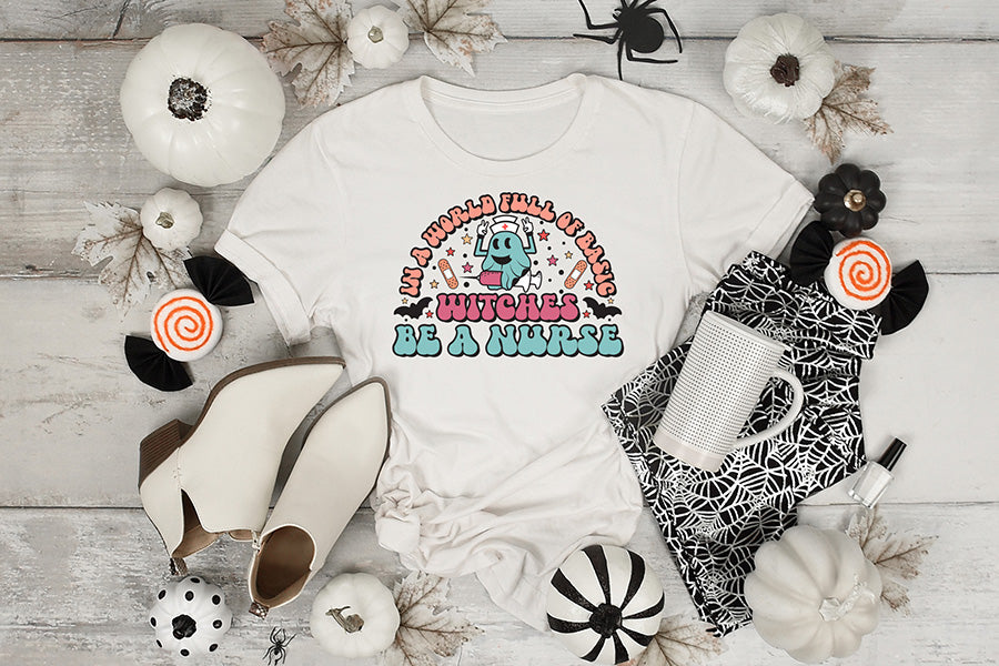 Halloween Nurse PNG Sublimation Design