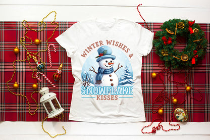 Winter Wishes & Snowflake Kisses PNG Sublimation