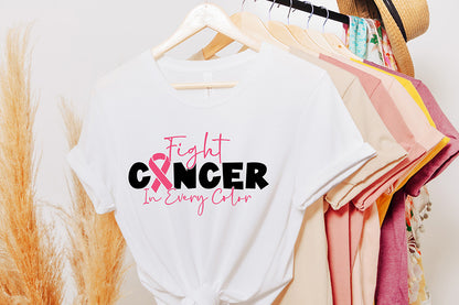 Fight Cancer in Every Color, Breast Cancer SVG