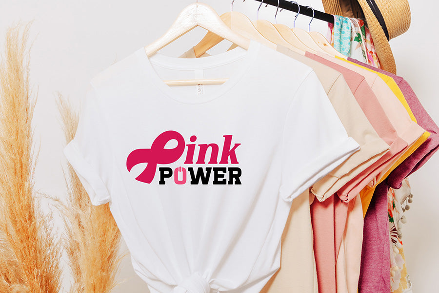Pink Power SVG - Breast Cancer Awareness SVG