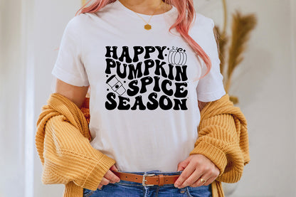 Happy Pumpkin Spice Season | Retro Fall SVG