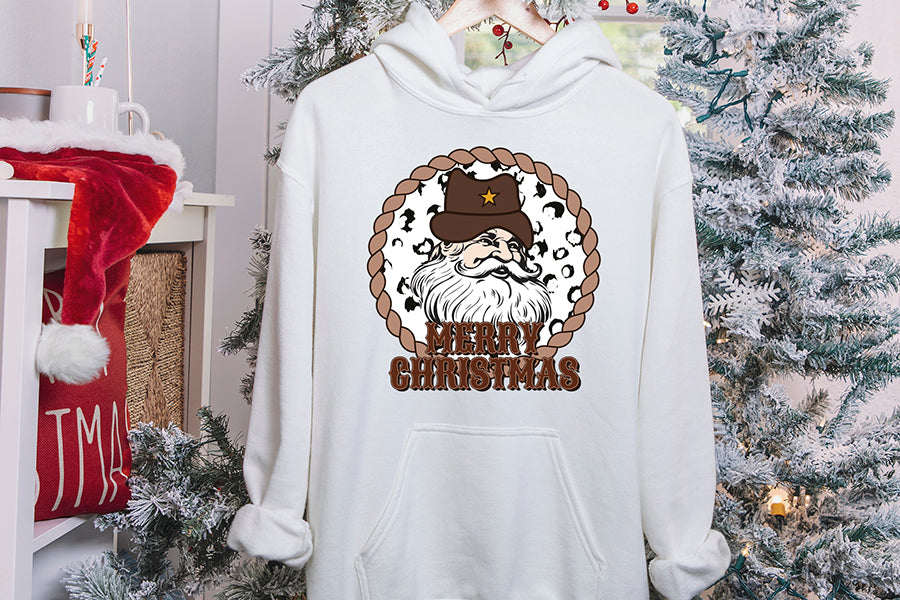 Western Merry Christmas Sublimation PNG