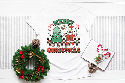 Retro Merry Christmas Sublimation Design