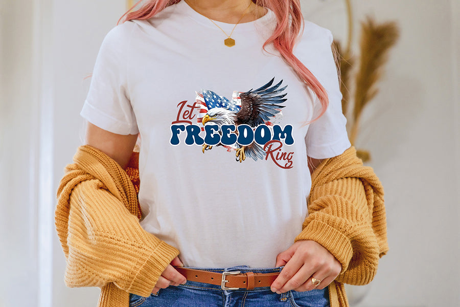 4th of July Sublimation - Let Freedom Ring PNG