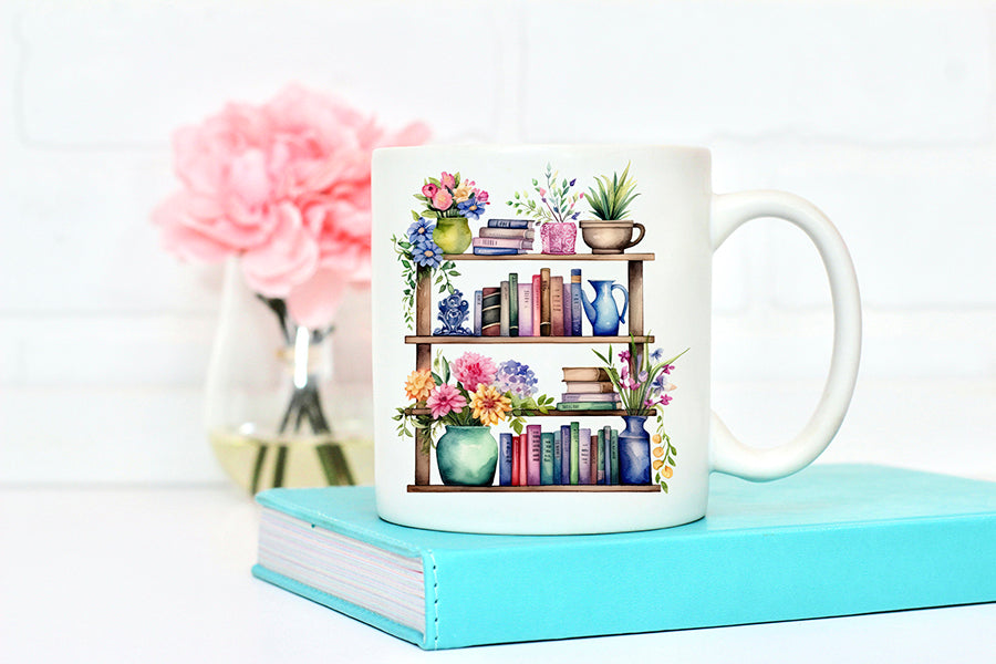 Watercolor Fantasy Bookshelf Sublimation Bundle