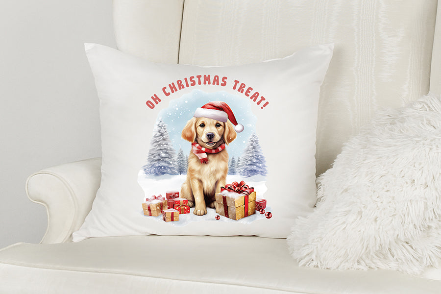 Oh Christmas Treat, Funny Dog Saying PNG