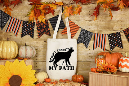 Don't Cross My Path SVG, Retro Halloween SVG