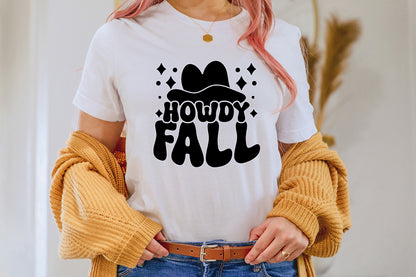Retro Fall SVG, Howdy Fall Cut File