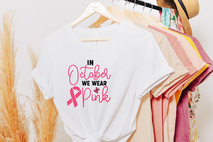 In October We Wear Pink, Breast Cancer SVG