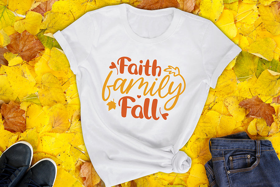 Fall SVG | Faith Family Fall Cut File