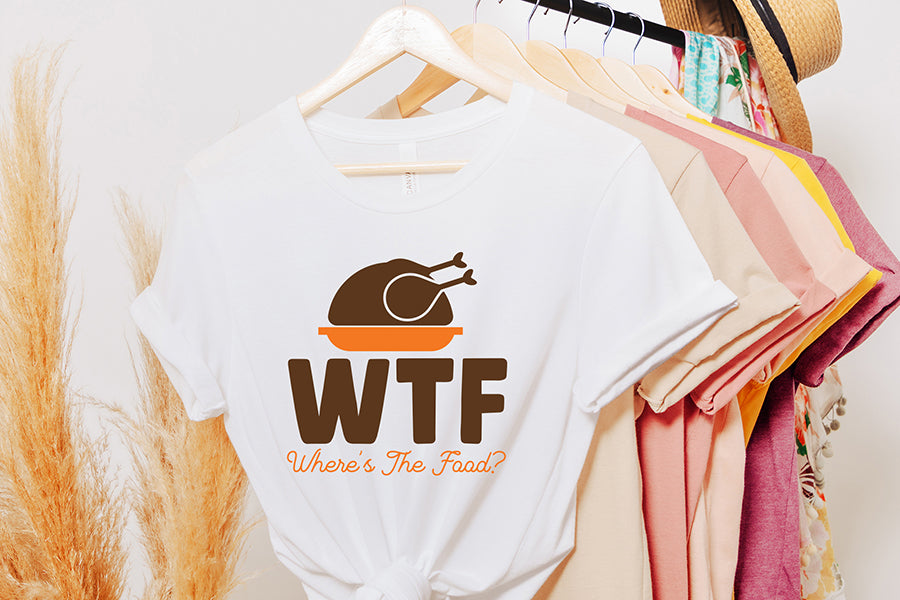 WTF Where's the Food | Turkey SVG Design