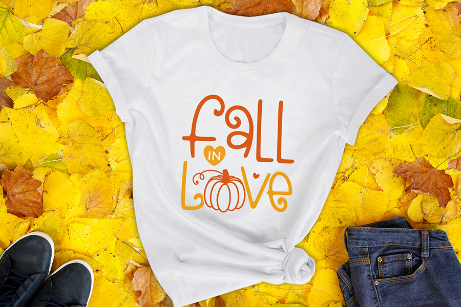 Fall in Love Cut File, Fall SVG, Autumn SVG