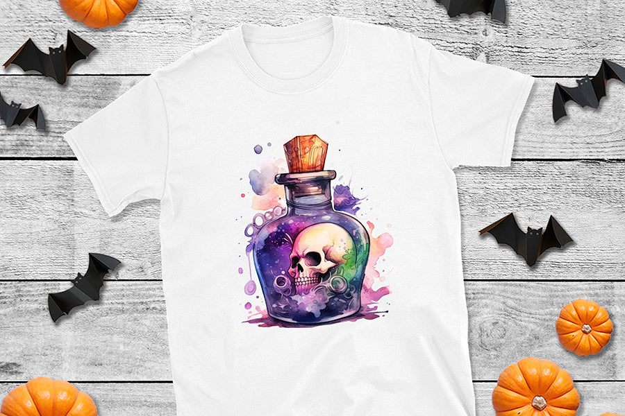 Halloween Watercolor Sublimation Clipart Bundle