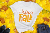 Fall SVG - Autumn SVG - Happy Fall Cut File