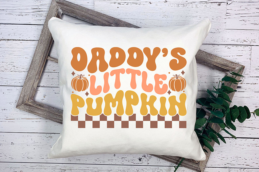 Daddy's Little Pumpkin | Retro Fall SVG