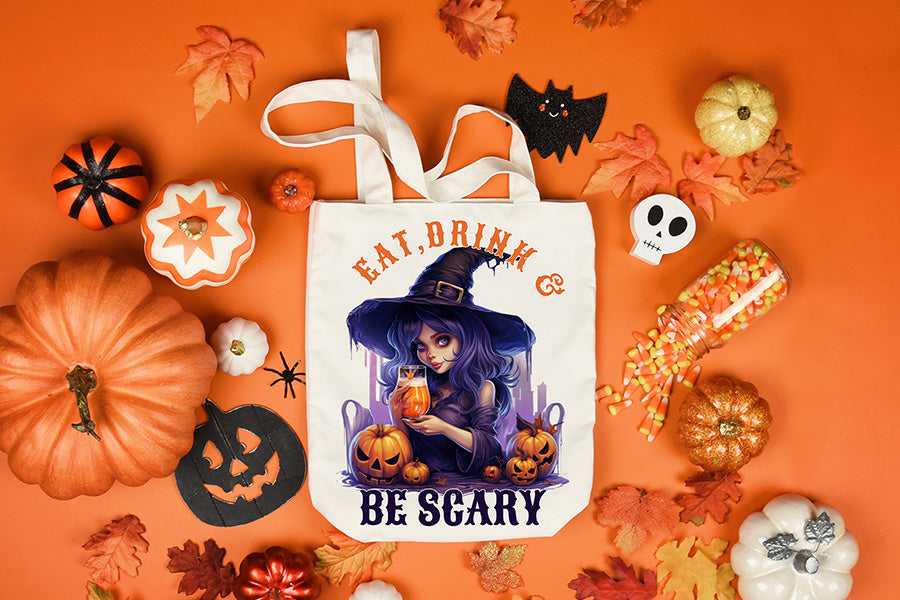 Eat Drink & Be Scary, Halloween PNG Sublimation