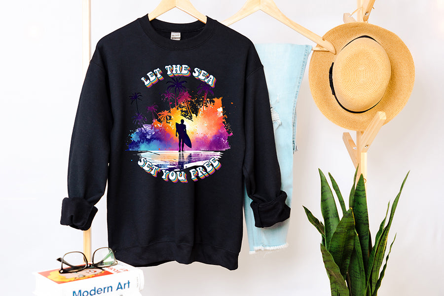 Let the Sea Set You Free PNG Sublimation Design