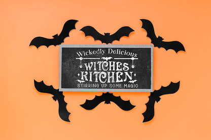 Halloween Kitchen Sign SVG Cut File