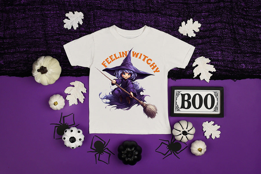 Funny Halloween Quote Sublimation | Feelin Witchy