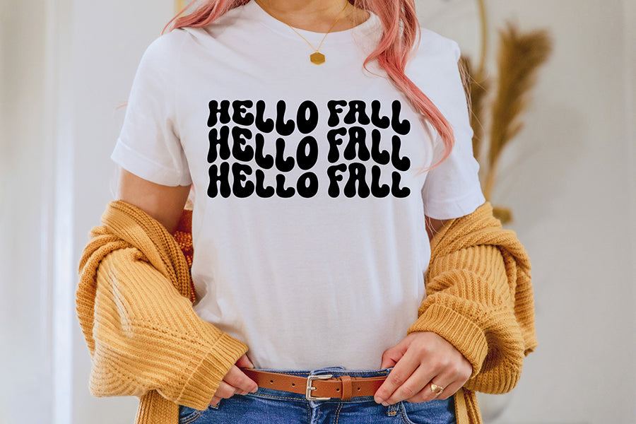 Retro Fall SVG | Hello Fall Cut File