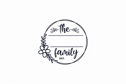 Family Monogram SVG - Monogram SVG