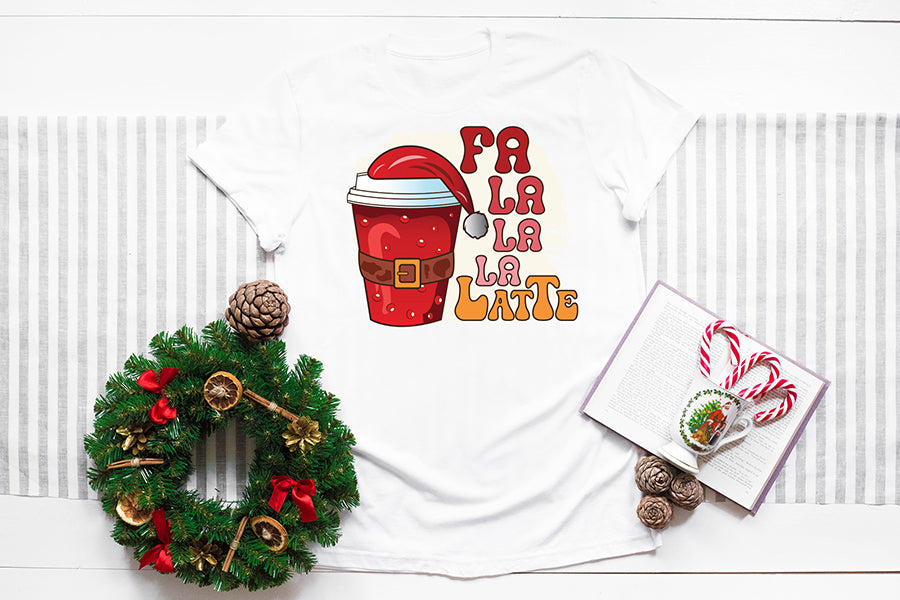 Fa La La La Latte | Christmas Coffee Sublimation