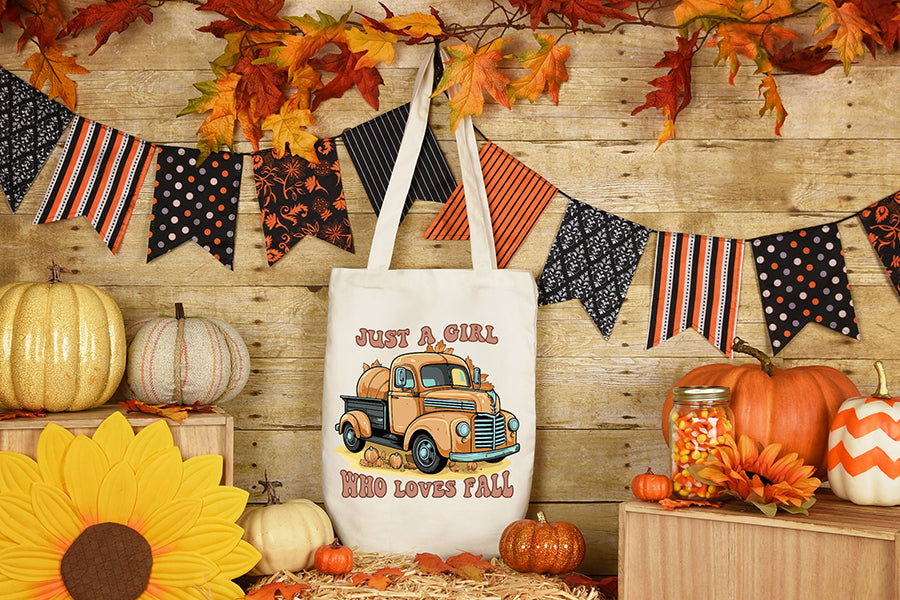 Just a Girl Who Loves Fall PNG Sublimation