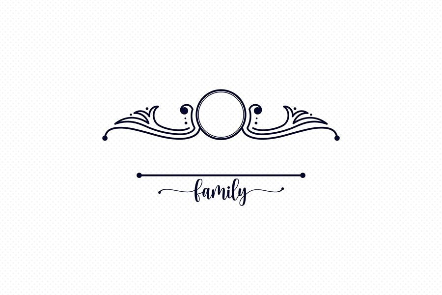 Family Monogram SVG Design | Monogram SVG