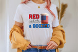 4th of July Sublimation, Red White & Boozed PNG