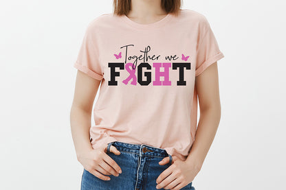 Together We Fight SVG - Breast Cancer SVG