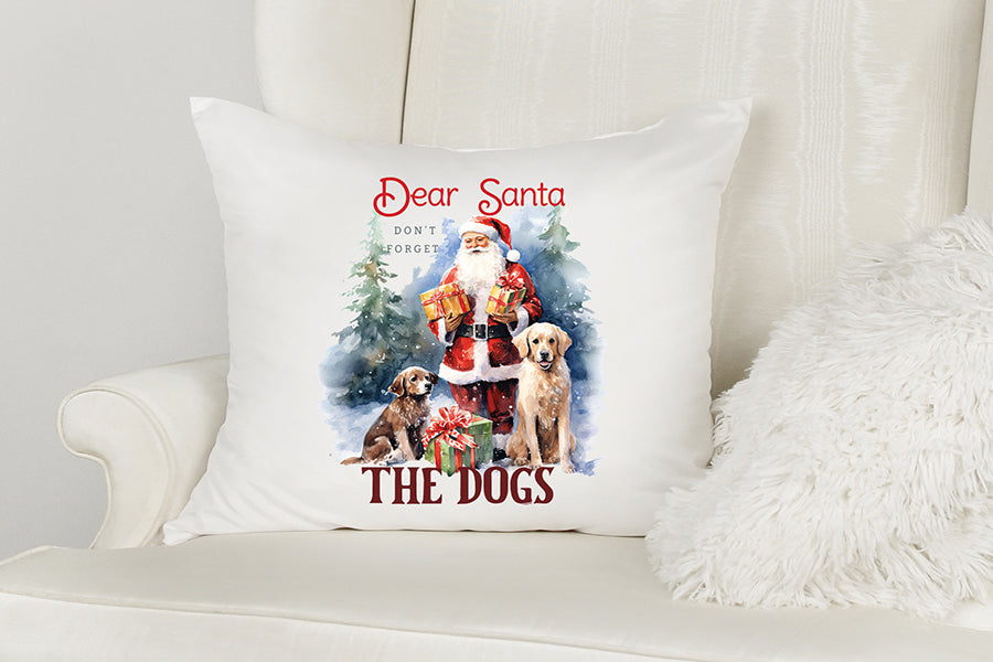 Dear Santa Don't Forget the Dogs, Funny Christmas PNG