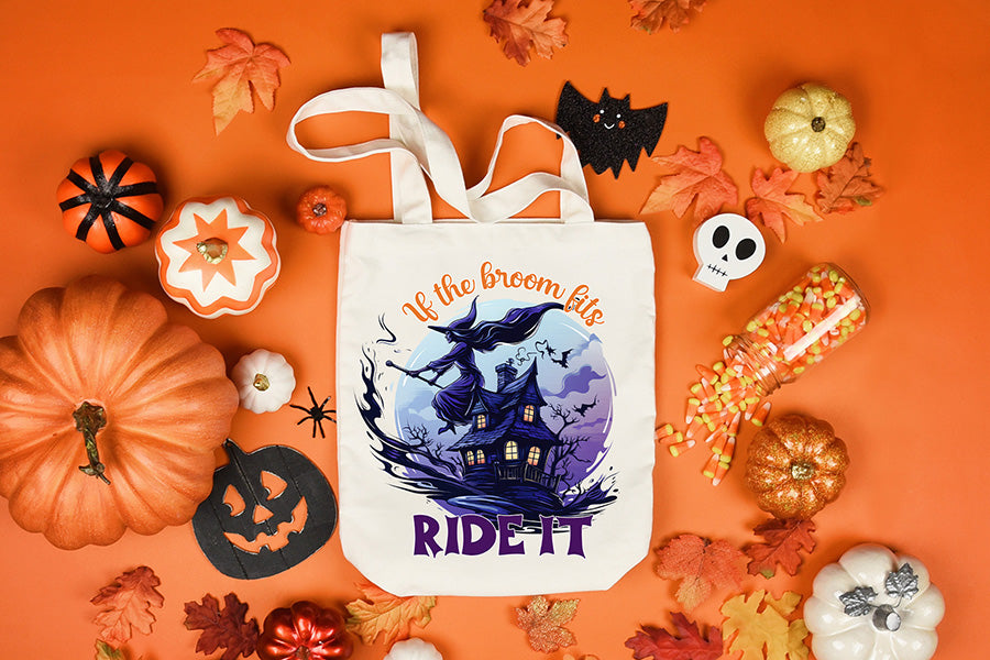 Halloween PNG Sublimation | If the Broom Fits Ride It