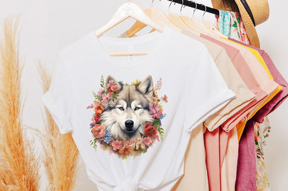 Floral Dog Watercolor Sublimation Bundle