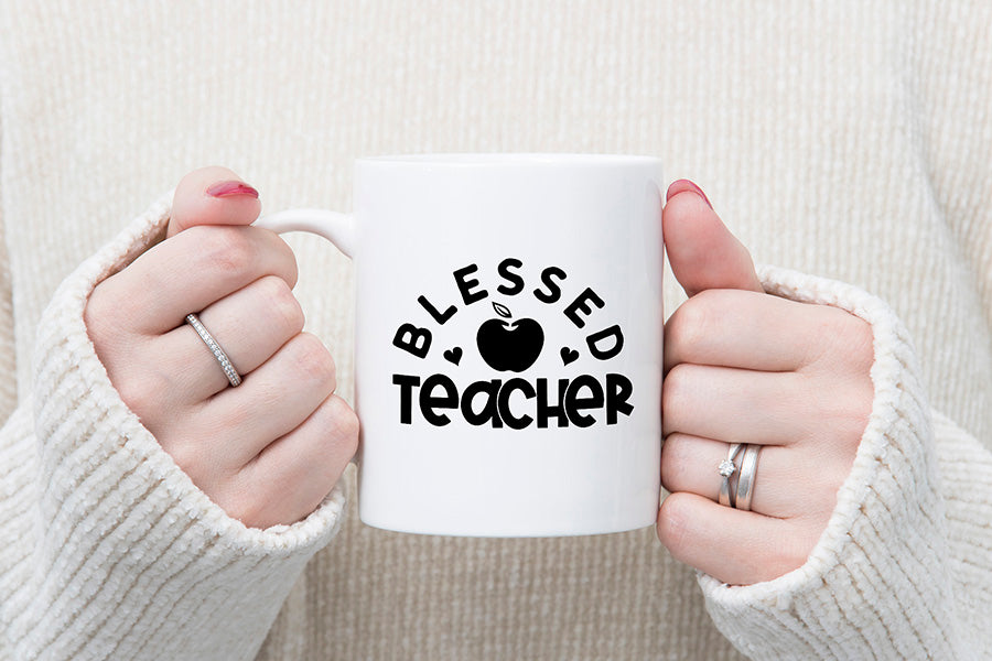 Blessed Teacher Cut File, Teacher SVG