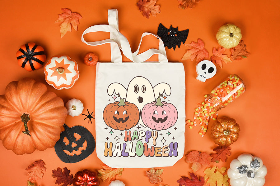 Happy Halloween Retro Sublimation Design