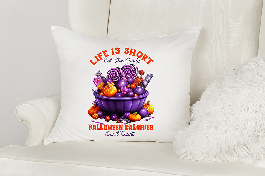 Funny Halloween Quote Sublimation - Life is Short PNG