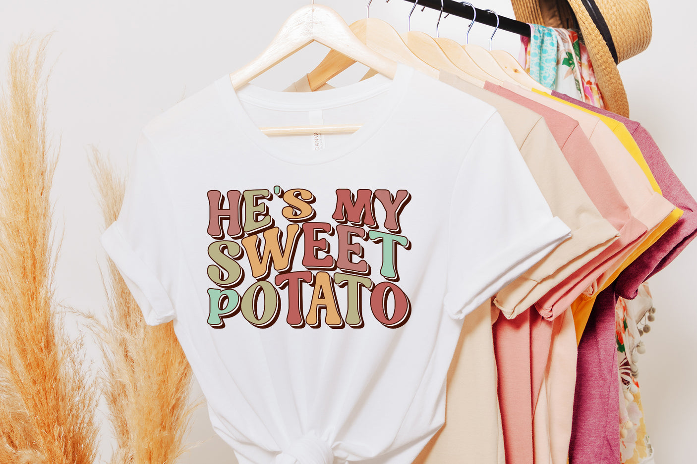 He's My Sweet Potato - Retro Thanksgiving PNG
